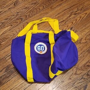 SOLD Sold Purple and Yellow Duffel Bag